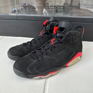 Jordan 6 Retro Infrared Black  2014  U.S. Size 12